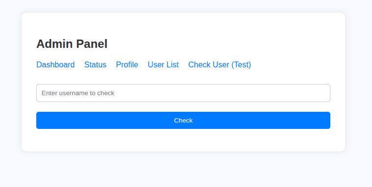 Check User