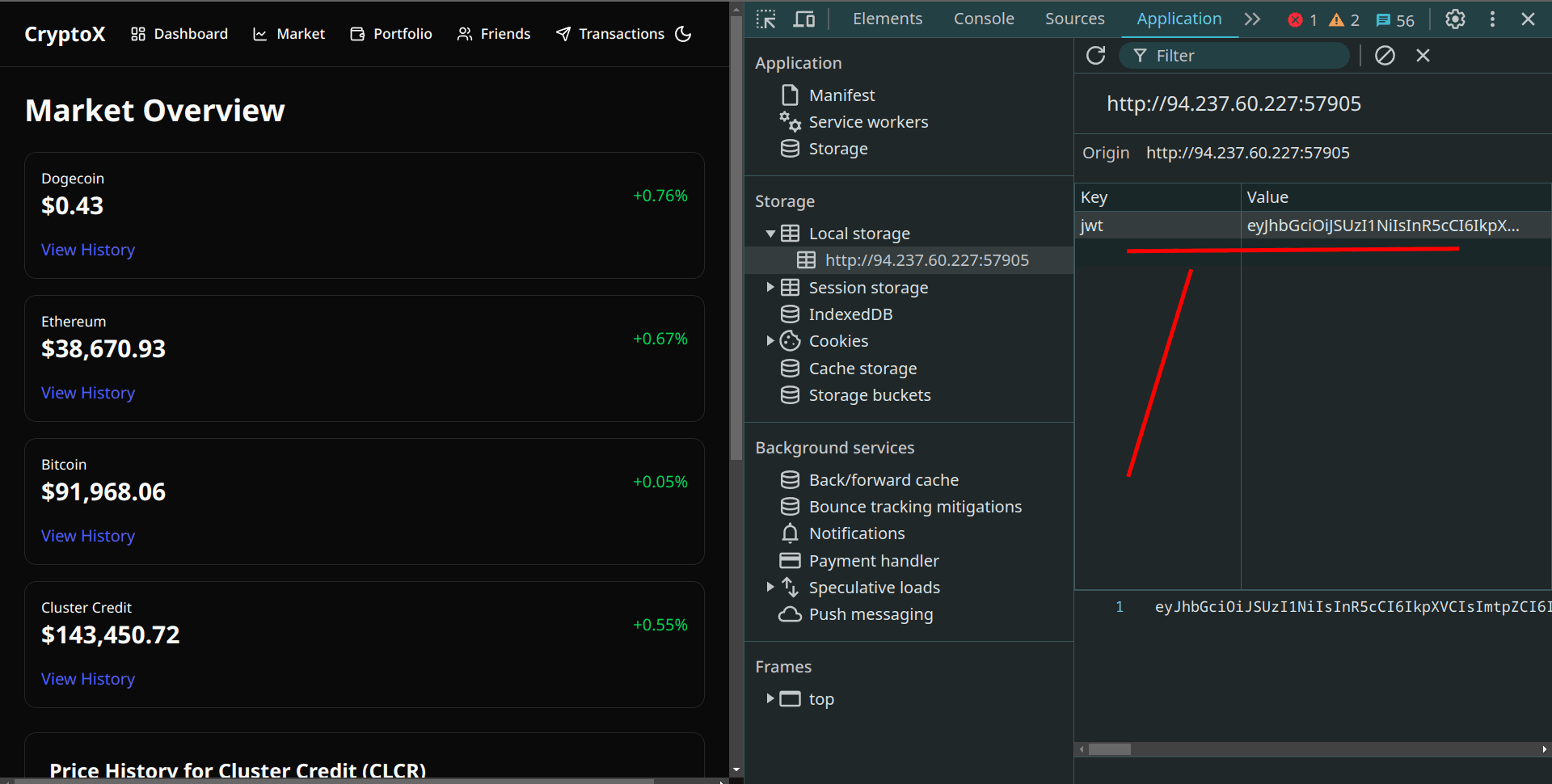 JWT Token in LocalStorage