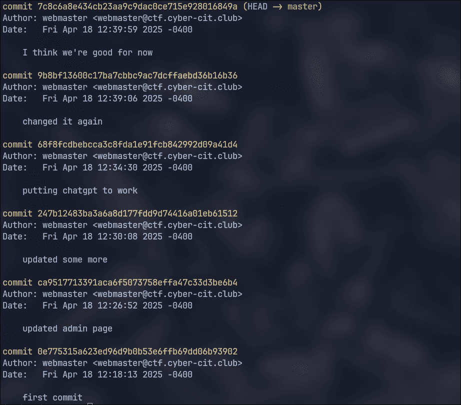 git log