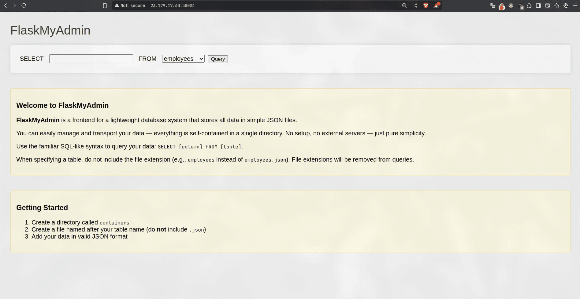 main page